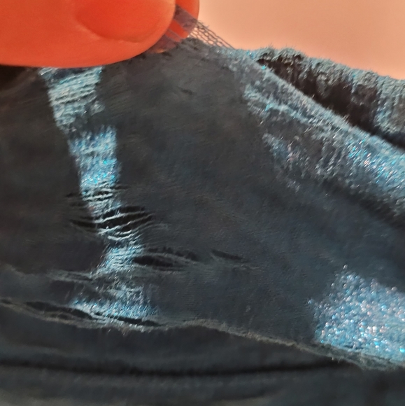 Aidan Mattox aqua blue stappy shimmery dress. - Picture 11 of 11